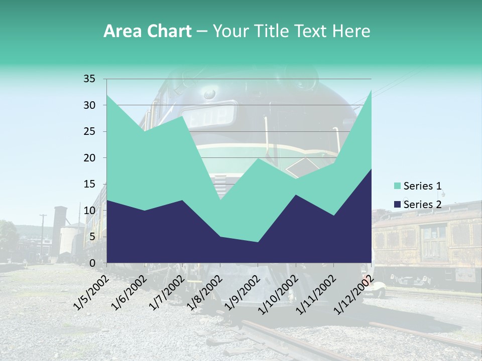 America Tourism Railroad PowerPoint Template
