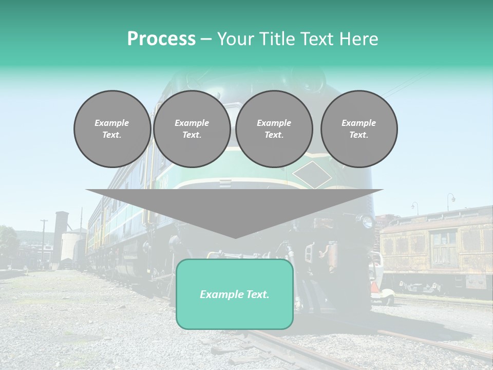America Tourism Railroad PowerPoint Template