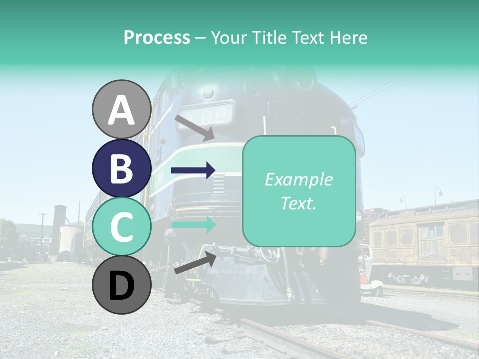America Tourism Railroad PowerPoint Template