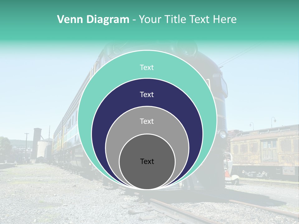 America Tourism Railroad PowerPoint Template