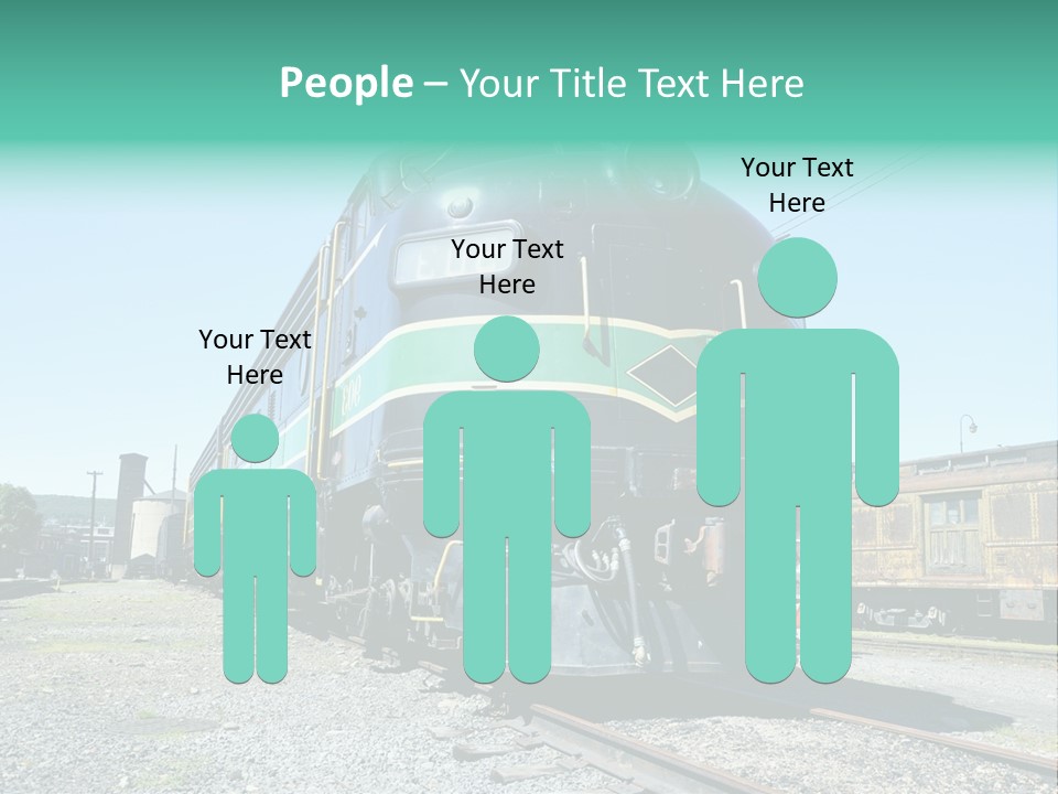 America Tourism Railroad PowerPoint Template