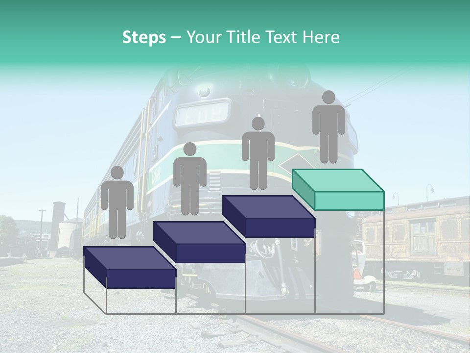 America Tourism Railroad PowerPoint Template