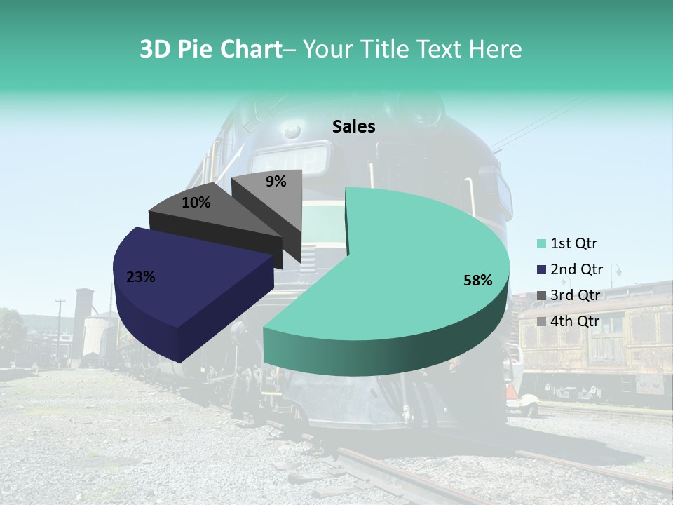 America Tourism Railroad PowerPoint Template
