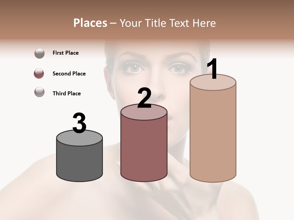 White Lady Space PowerPoint Template