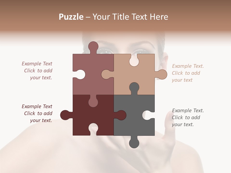 White Lady Space PowerPoint Template