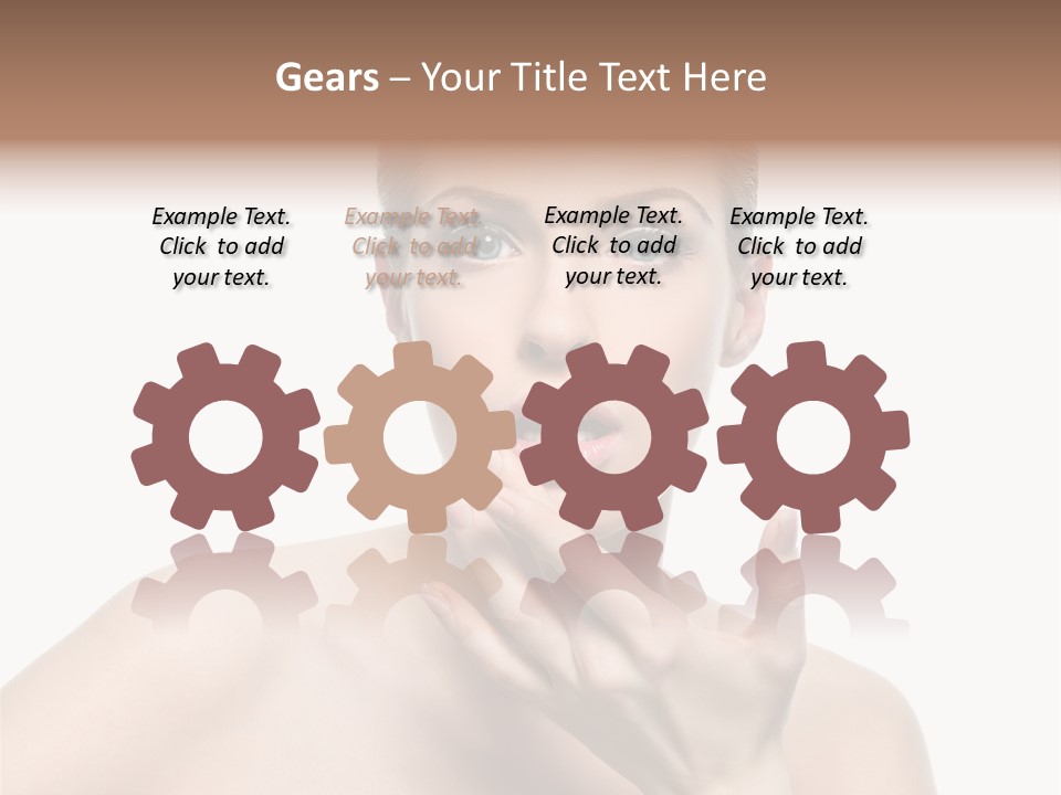 White Lady Space PowerPoint Template