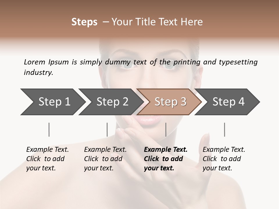 White Lady Space PowerPoint Template