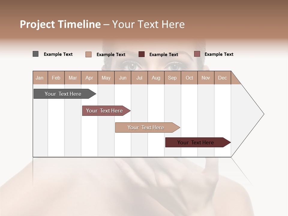 White Lady Space PowerPoint Template