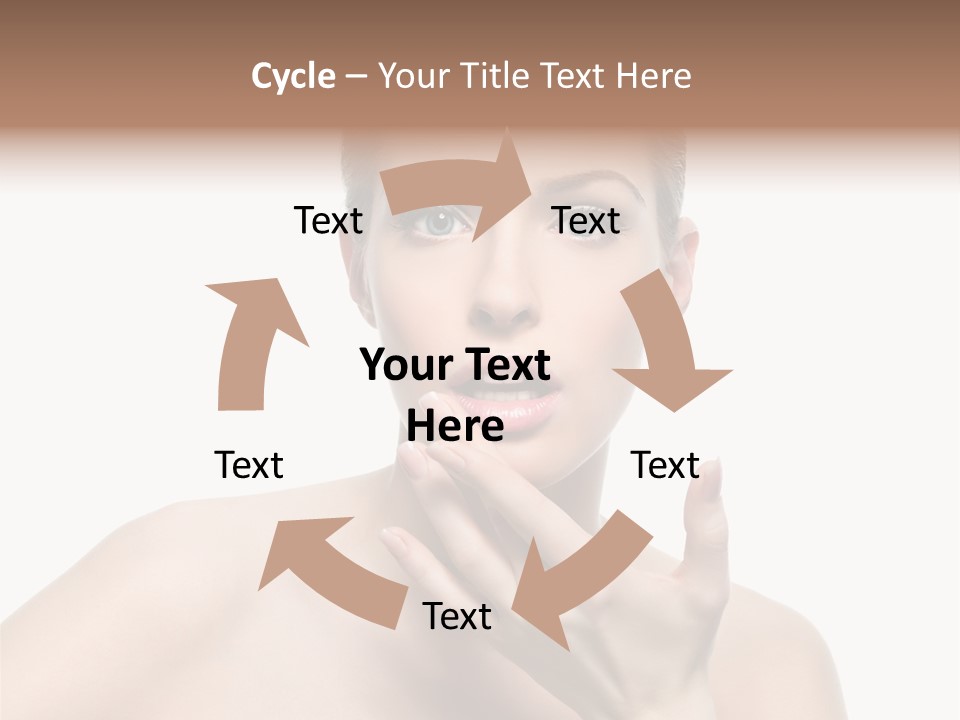 White Lady Space PowerPoint Template