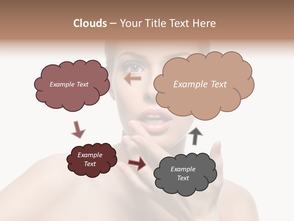 White Lady Space PowerPoint Template