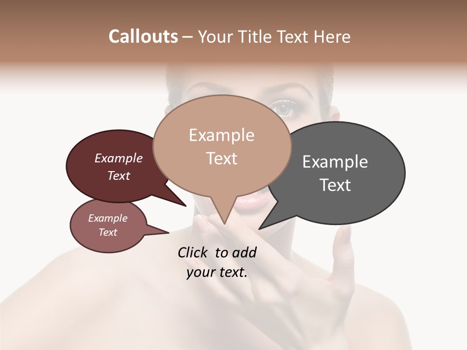 White Lady Space PowerPoint Template