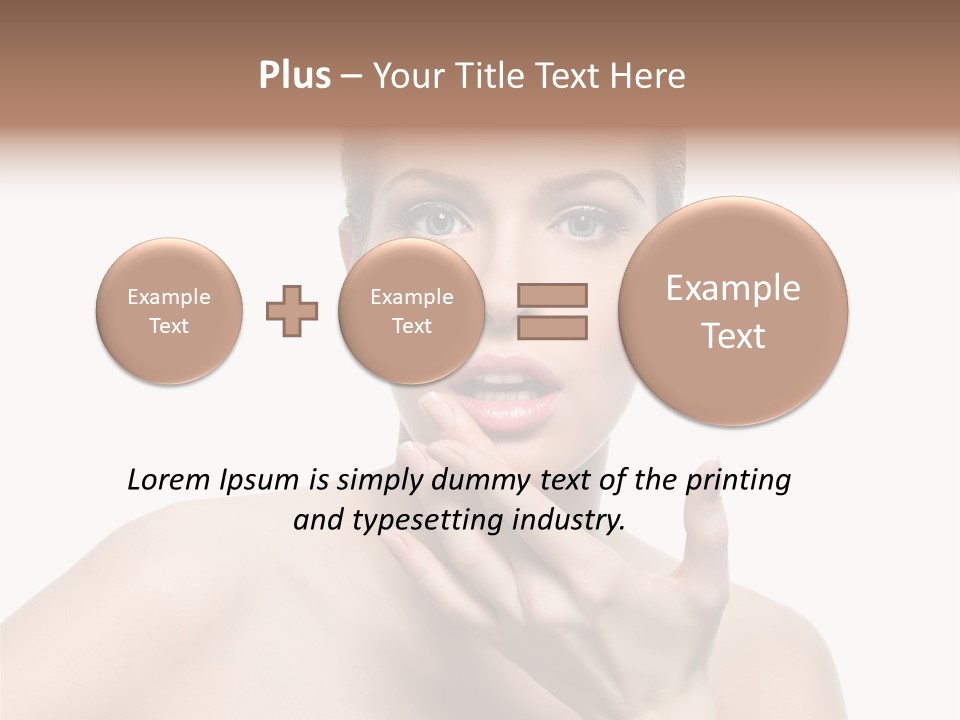 White Lady Space PowerPoint Template