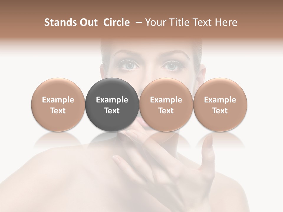 White Lady Space PowerPoint Template