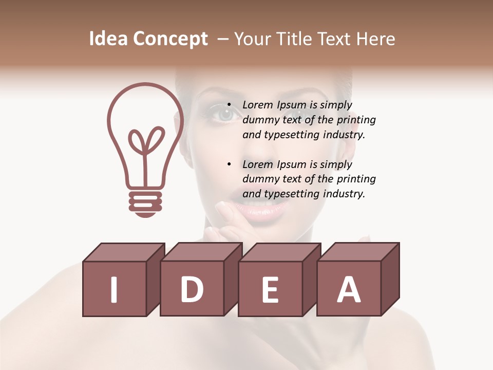 White Lady Space PowerPoint Template