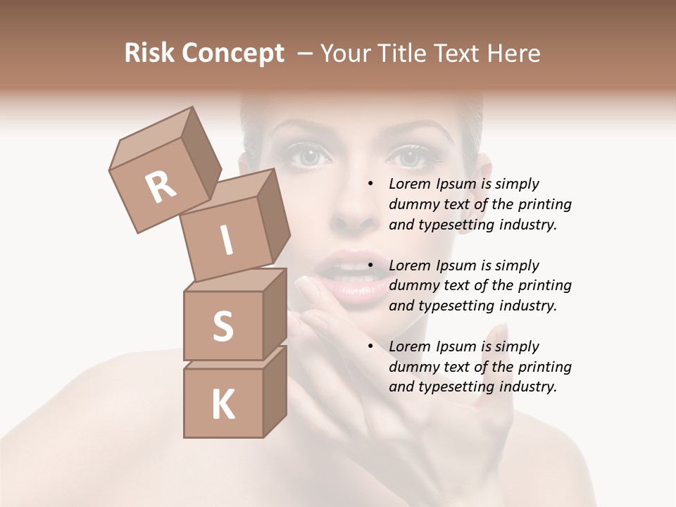 White Lady Space PowerPoint Template