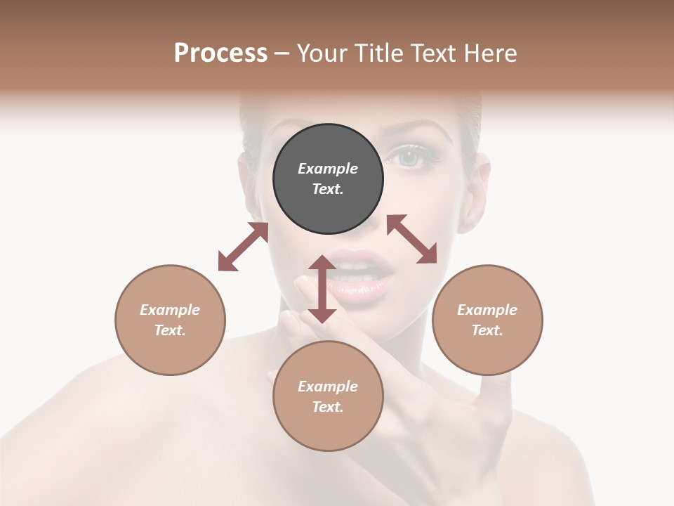 White Lady Space PowerPoint Template