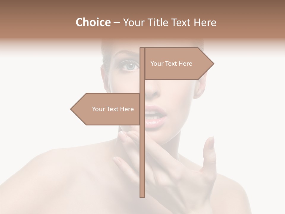 White Lady Space PowerPoint Template