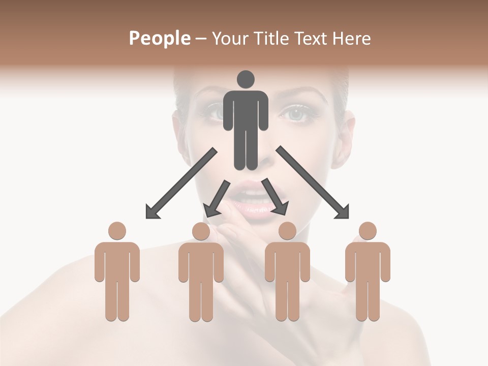 White Lady Space PowerPoint Template