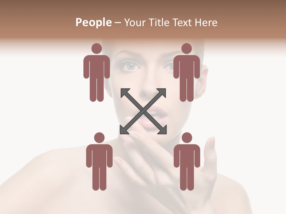 White Lady Space PowerPoint Template