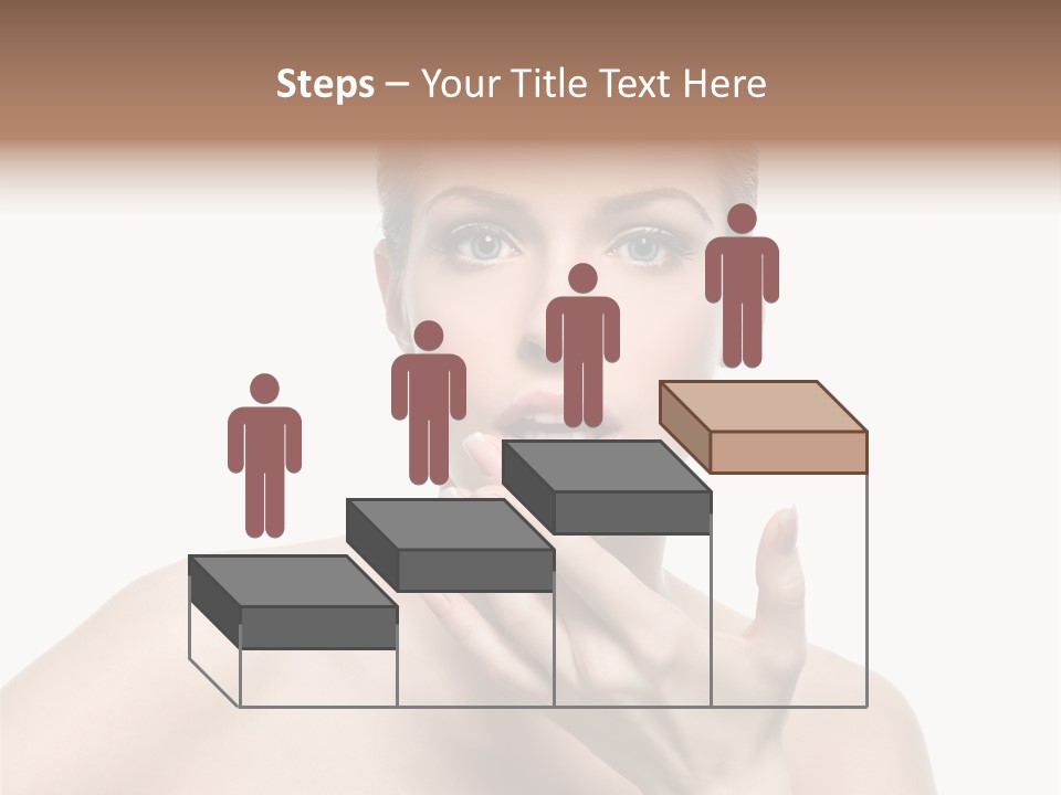 White Lady Space PowerPoint Template