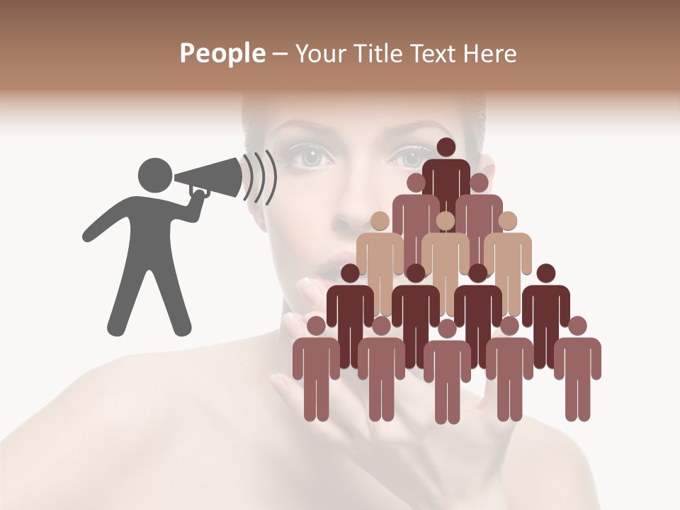 White Lady Space PowerPoint Template