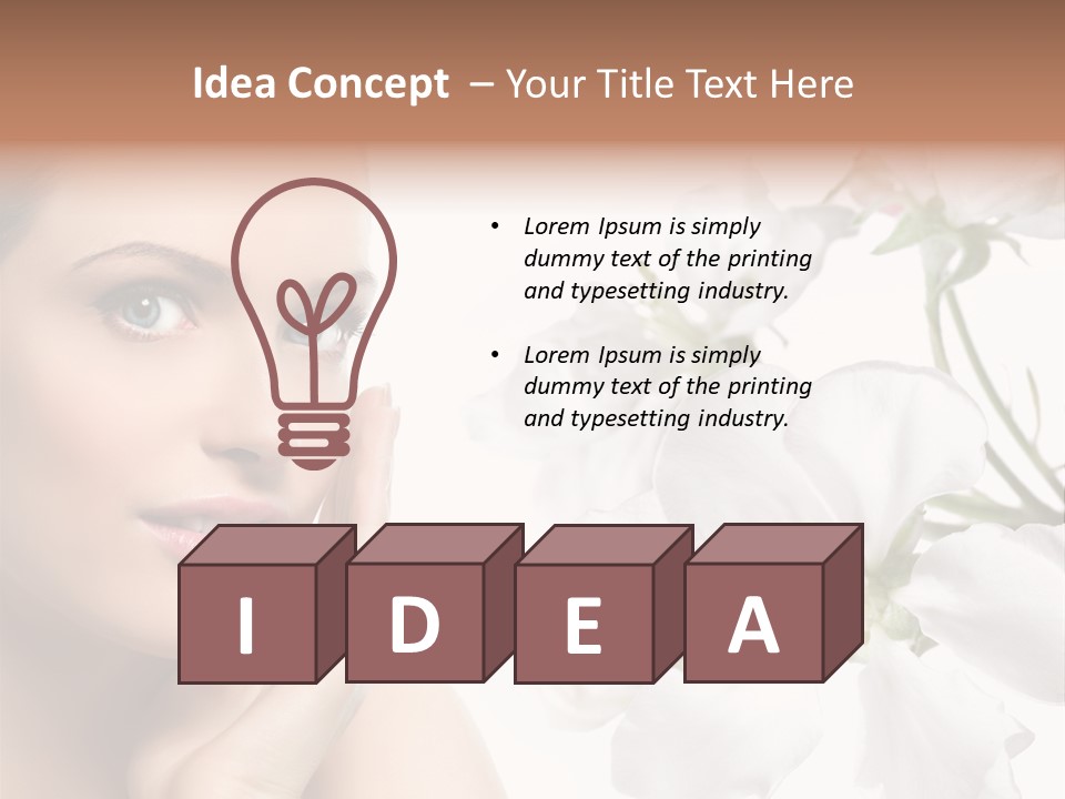 Eye Studio Flower PowerPoint Template