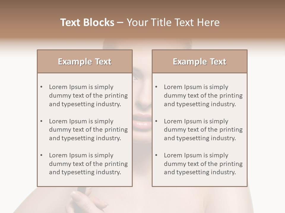 Person Skin Charm PowerPoint Template
