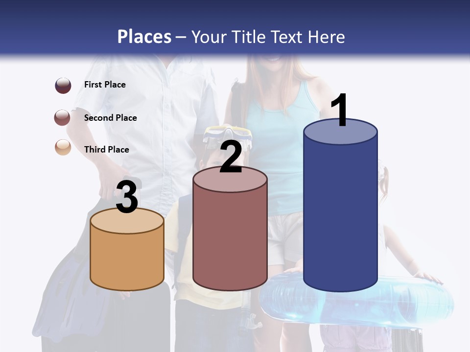 Fun Luggage Daughter PowerPoint Template