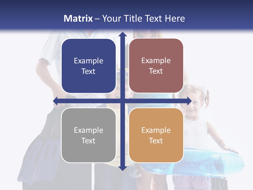 Fun Luggage Daughter PowerPoint Template