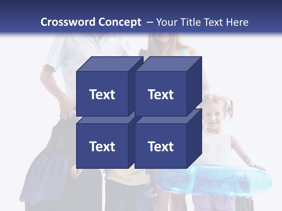 Fun Luggage Daughter PowerPoint Template