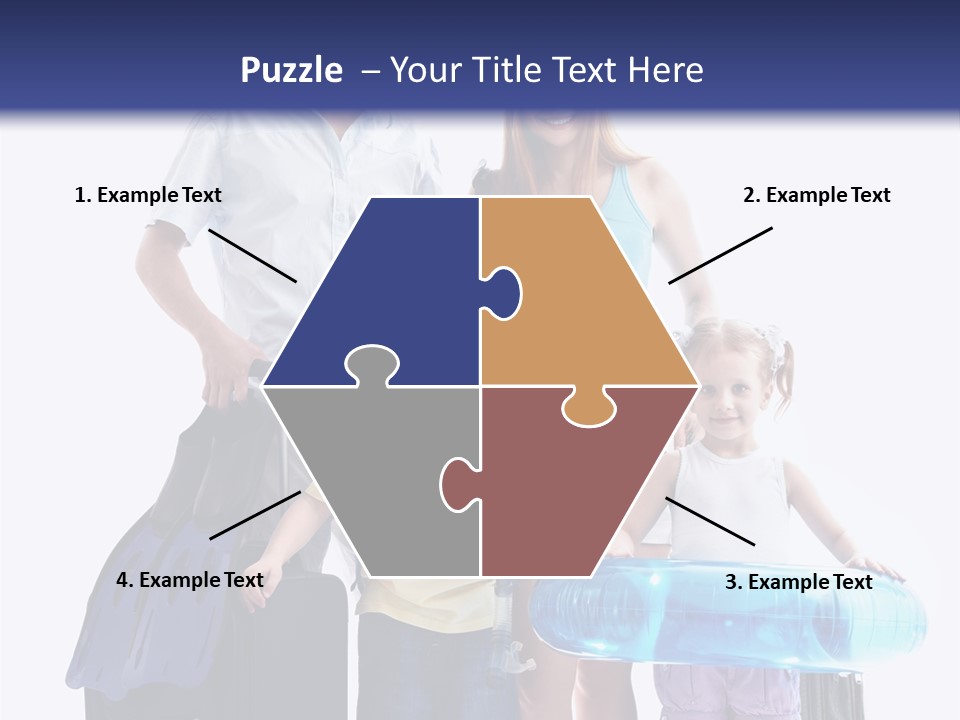 Fun Luggage Daughter PowerPoint Template