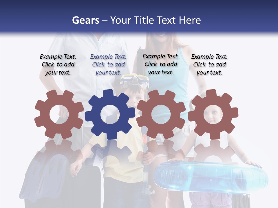 Fun Luggage Daughter PowerPoint Template