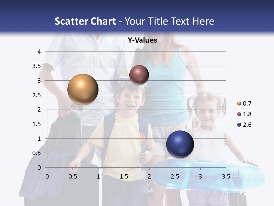 Fun Luggage Daughter PowerPoint Template