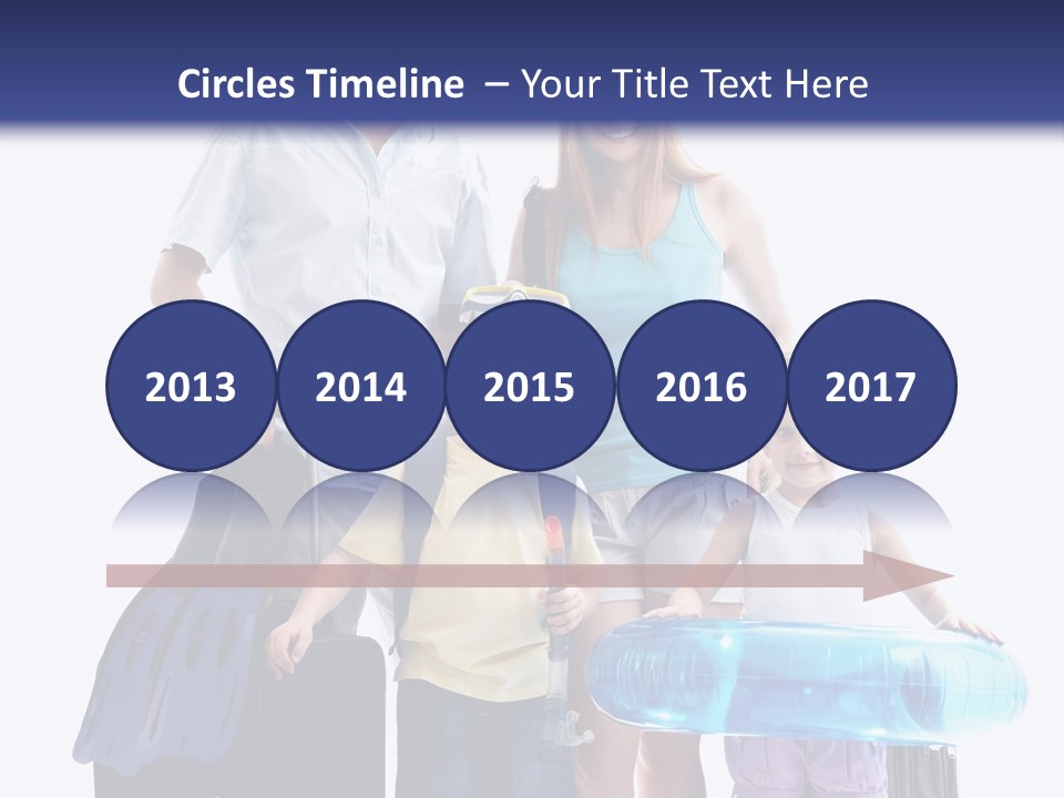 Fun Luggage Daughter PowerPoint Template