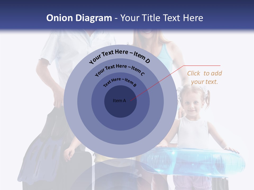 Fun Luggage Daughter PowerPoint Template