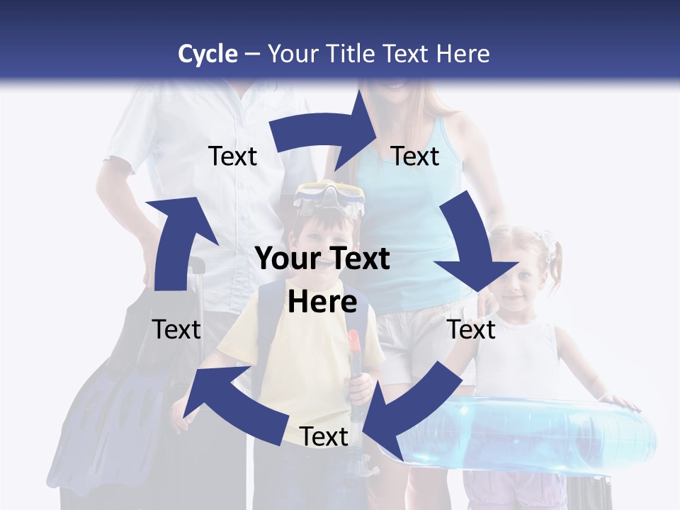 Fun Luggage Daughter PowerPoint Template