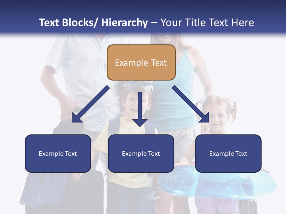 Fun Luggage Daughter PowerPoint Template