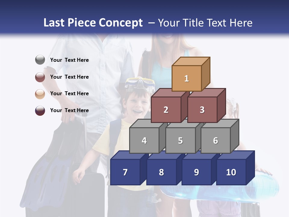 Fun Luggage Daughter PowerPoint Template