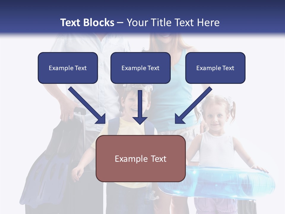 Fun Luggage Daughter PowerPoint Template