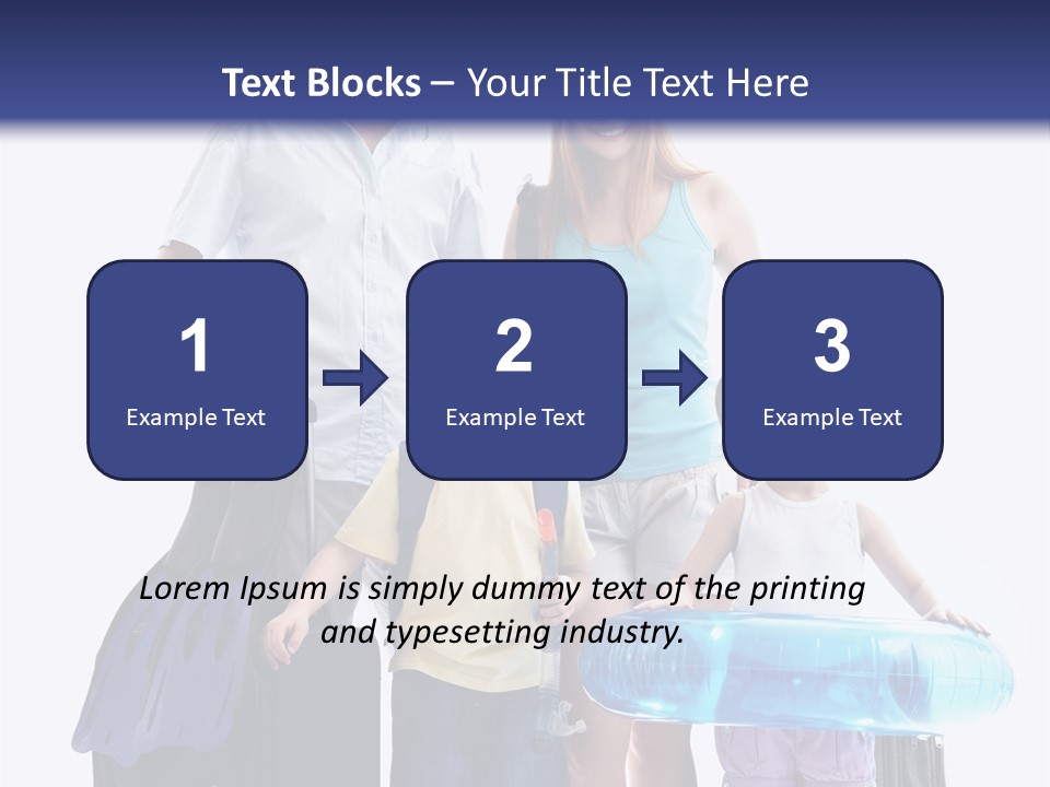 Fun Luggage Daughter PowerPoint Template