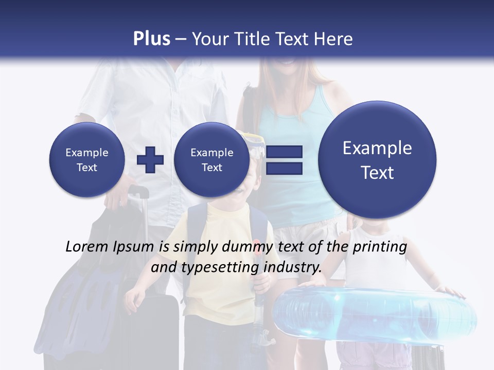 Fun Luggage Daughter PowerPoint Template