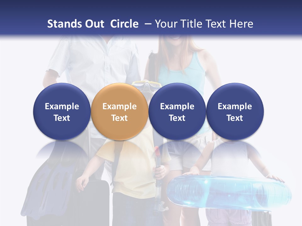 Fun Luggage Daughter PowerPoint Template