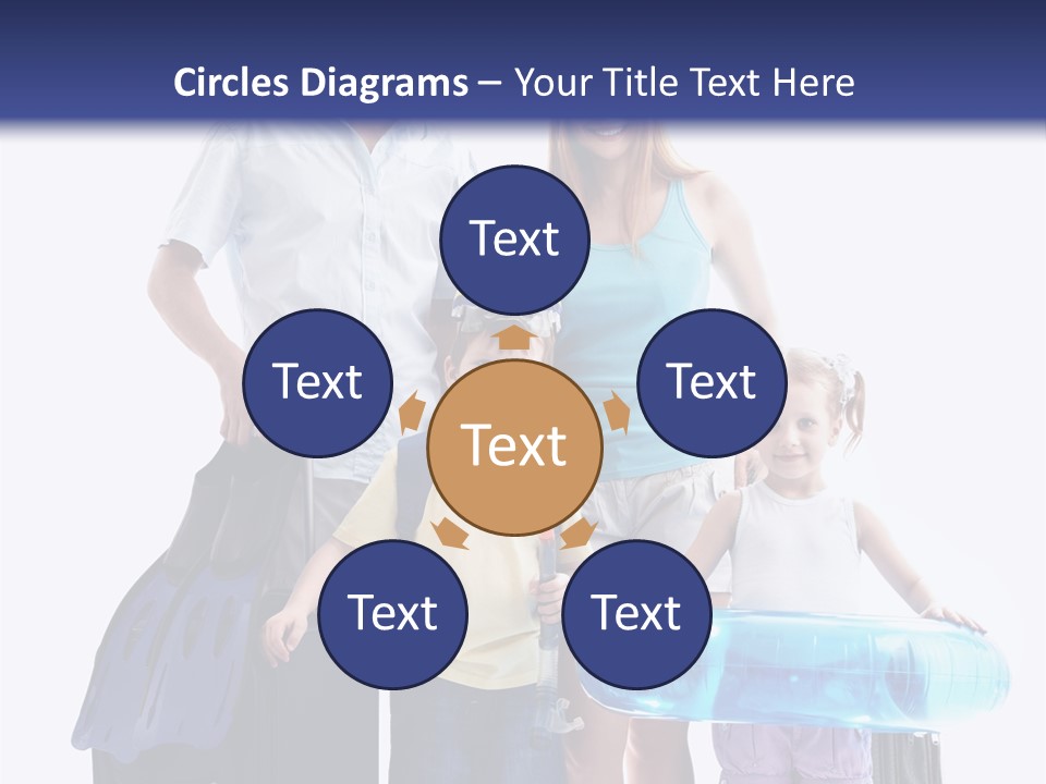 Fun Luggage Daughter PowerPoint Template