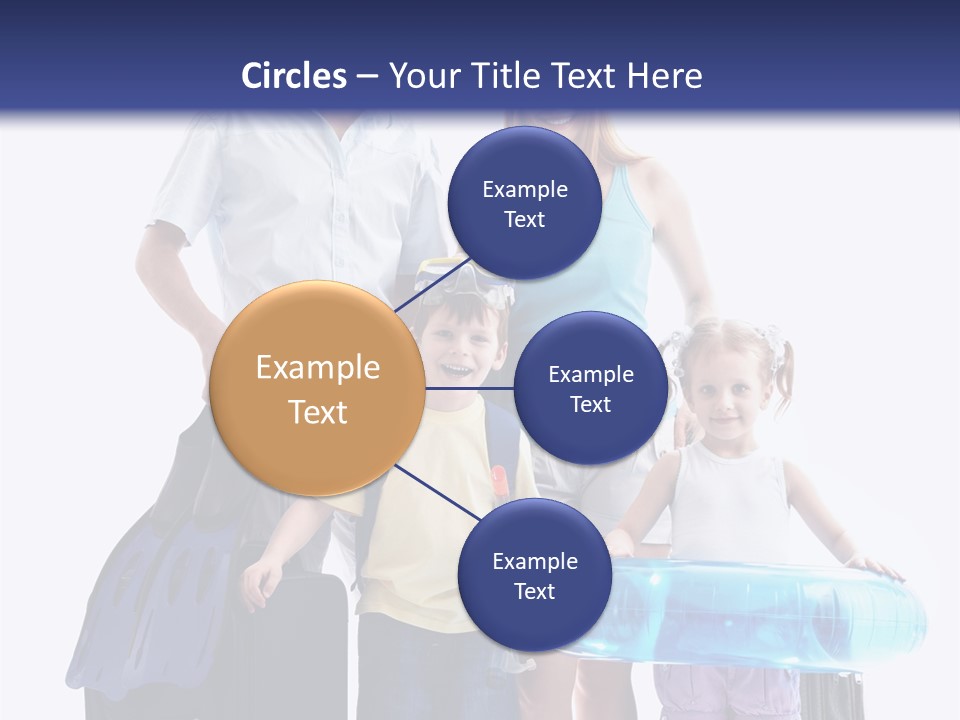 Fun Luggage Daughter PowerPoint Template