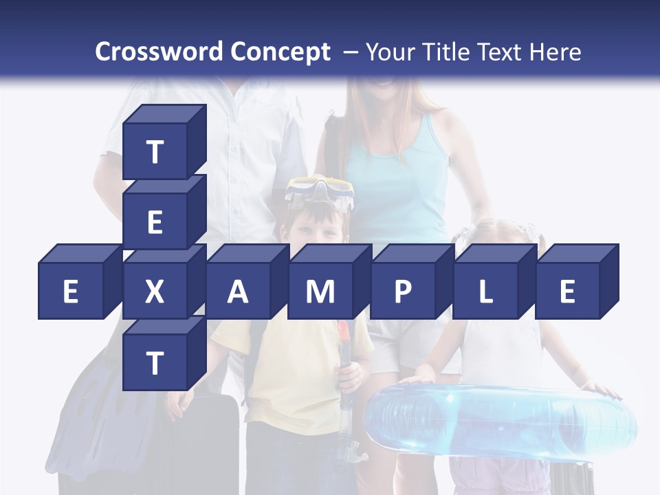 Fun Luggage Daughter PowerPoint Template