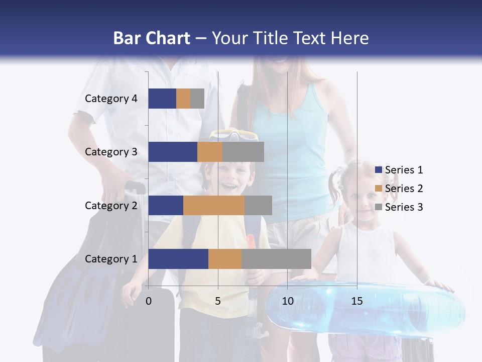 Fun Luggage Daughter PowerPoint Template