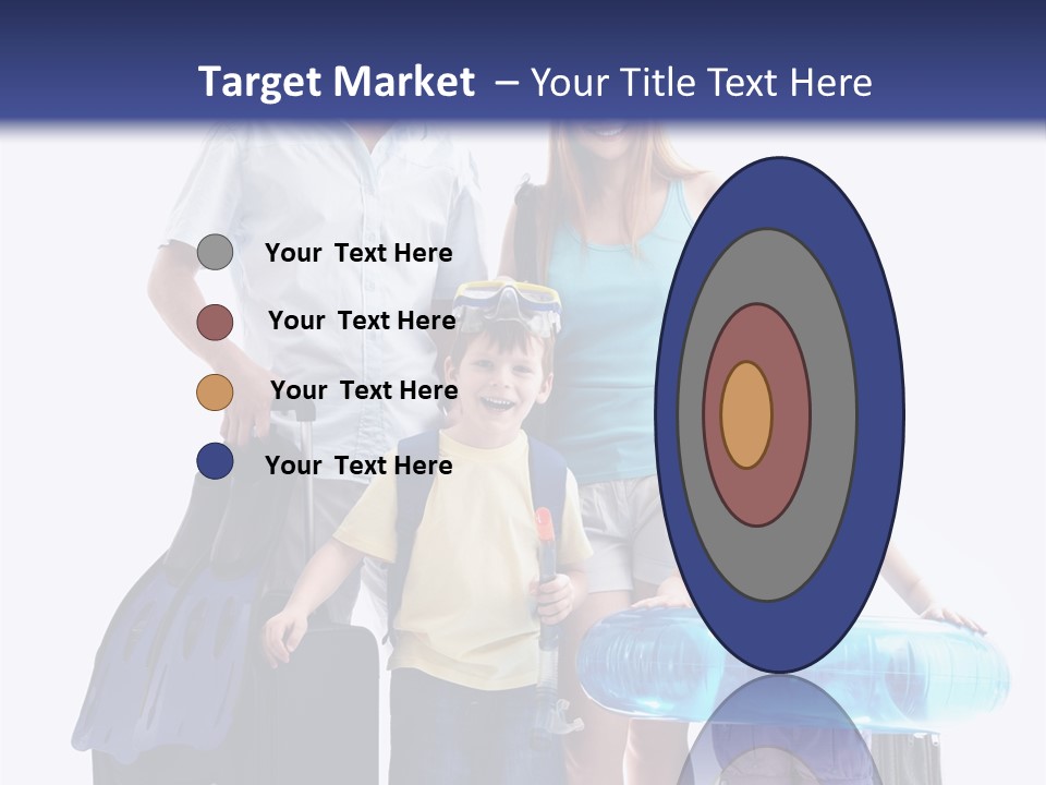 Fun Luggage Daughter PowerPoint Template