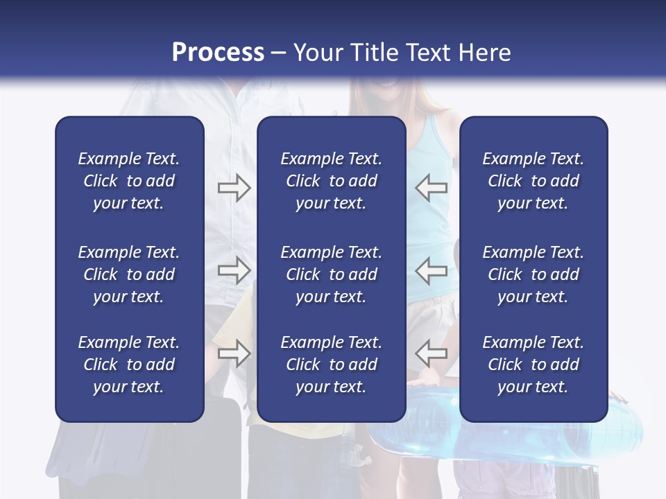 Fun Luggage Daughter PowerPoint Template