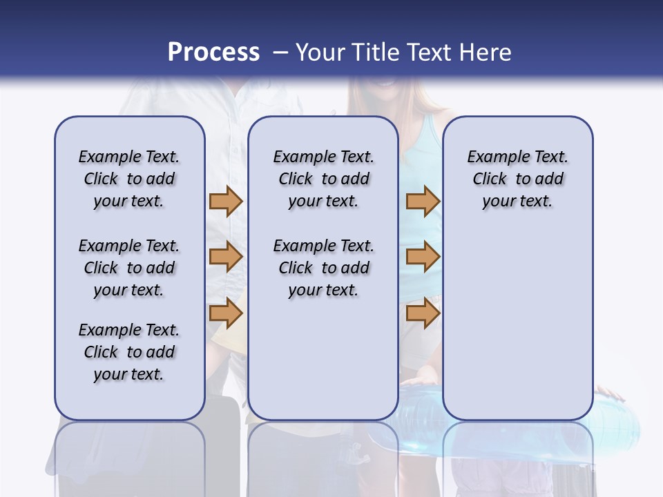 Fun Luggage Daughter PowerPoint Template