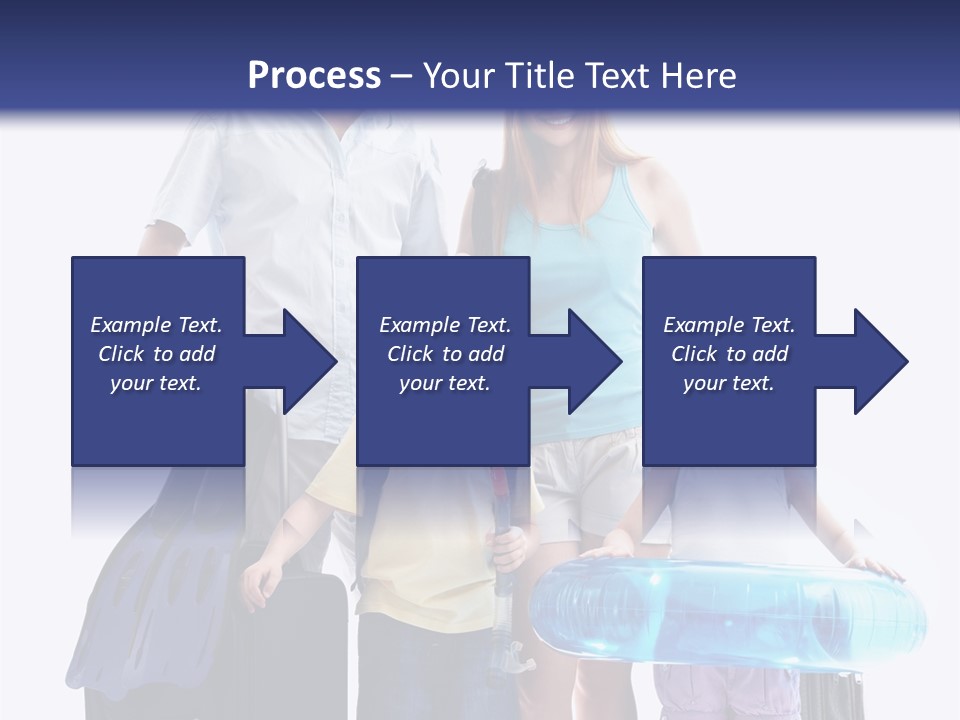 Fun Luggage Daughter PowerPoint Template
